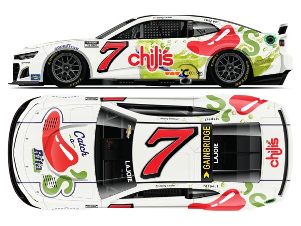 Corey Lajoie #7 NASCAR 2024 SMS Chevrolet Chilis Catch a Rita 1:24 Autographed