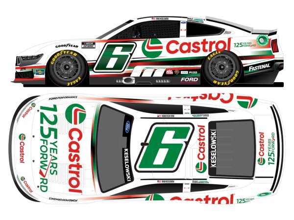 Brad Keselowski #6 NASCAR 2024 RFKR Ford Castrol 125 Years Forward 1:24 Standard