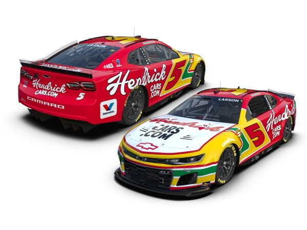 Kyle Larson #5 NASCAR 2024 HMS  Hendrickcars.com Throwback 1:24 Elite