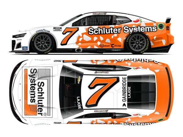 Corey Lajoie #7 NASCAR 2024 SMS Chevrolet Schluter Systems 1:24 Standard