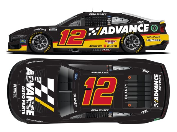 Ryan Blaney #12 NASCAR 2024 Advance Auto Parts 1:24 Elite