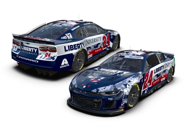 William Byron #24 NASCAR 2024 HM Chevrolet Liberty University Patriotic1:64