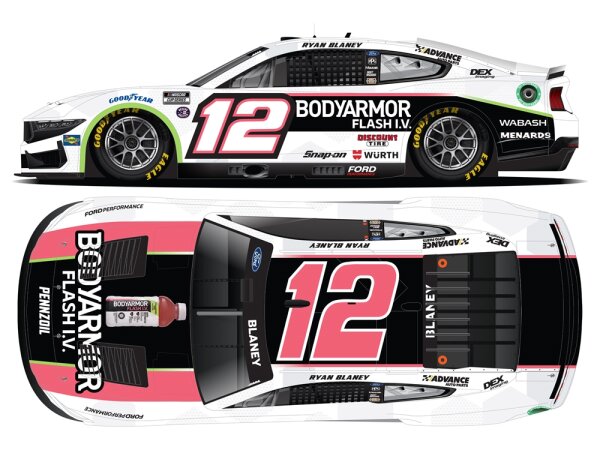 Ryan Blaney #12 NASCAR 2024 TP BodyArmor Flash I.V 1:24