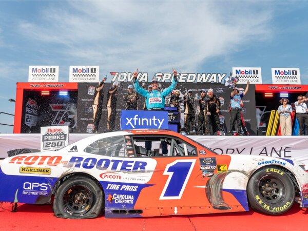 Sam Mayer #1 NASCAR 2024 Chevrolet JRMS Roto-Rooter Iowa Race Win 1:24