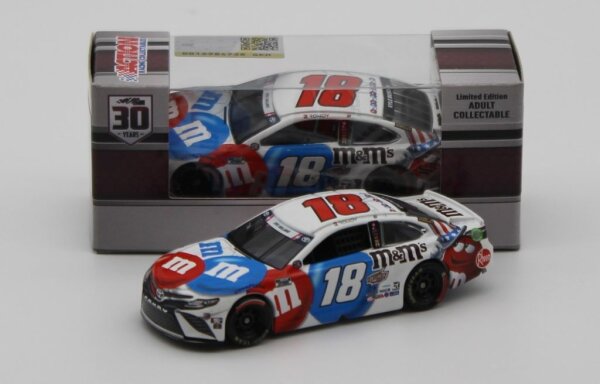 Kyle Busch #18 NASCAR 2021 JGR Toyota M&Ms Red, White & Blue 1:64