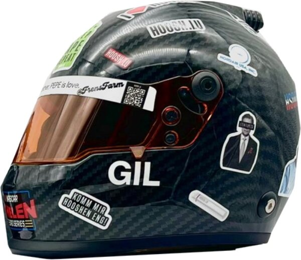 Gil Linster NASCAR Limited Edition of Daytona Race Helm 1:2