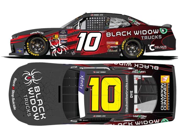 Daniel Dye #10 NASCAR 2024 Chevrolet KR Black Widow Trucks 1:64