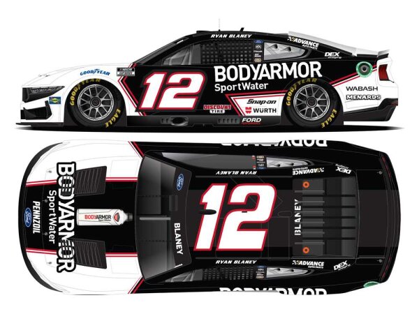 Ryan Blaney #12 NASCAR 2024 Ford TP BodyArmor SportWater 1:24