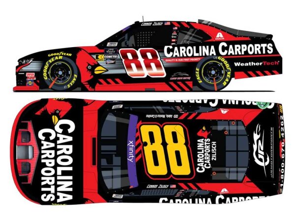 Connor Zilisch #88 NASCAR 2024 JRM Carolina Carports 1:64