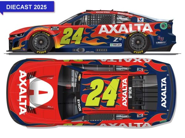 William Byron #24 NASCAR 2025 HM Chevrolet Axalta 1:64