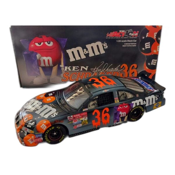 Ken Schrader #36 NASCAR 2002 Pontiac MB2MS  M&M Halloween 1:24