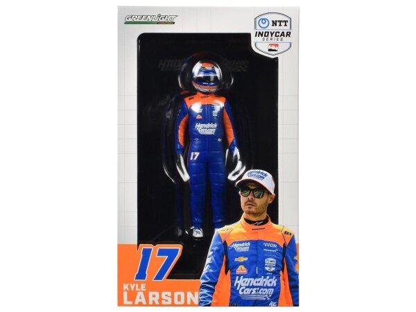 Kyle Larson #17 NTT INDYCAR 2024 Hendrickcars.com / Arrow McLaren Driver Figure - 1:18