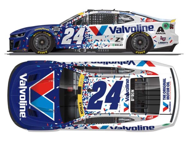 William Byron #24 NASCAR 2024 HMS Chevrolet Valvoline Roval 1:64