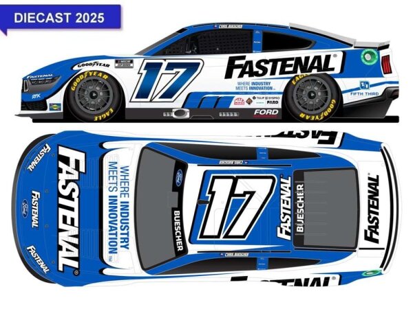 Chris Buescher #17 NASCAR 2025 RFKR Ford Fastenal 1:24