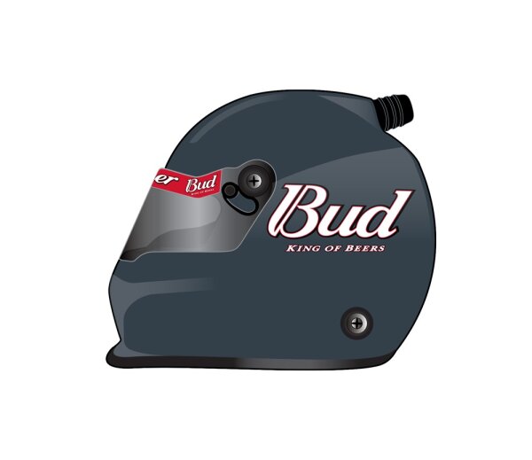 Dale Earnhardt Jr 2024 Budweiser Late Model Mini Replica Helmet 1:2