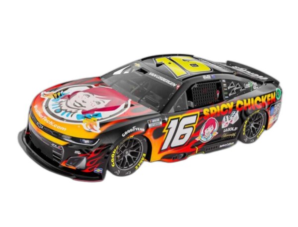 Shane Van Gisbergen #16 NASCAR 2024 Chevrolet KR Wendys Spicy Chicken 1:64