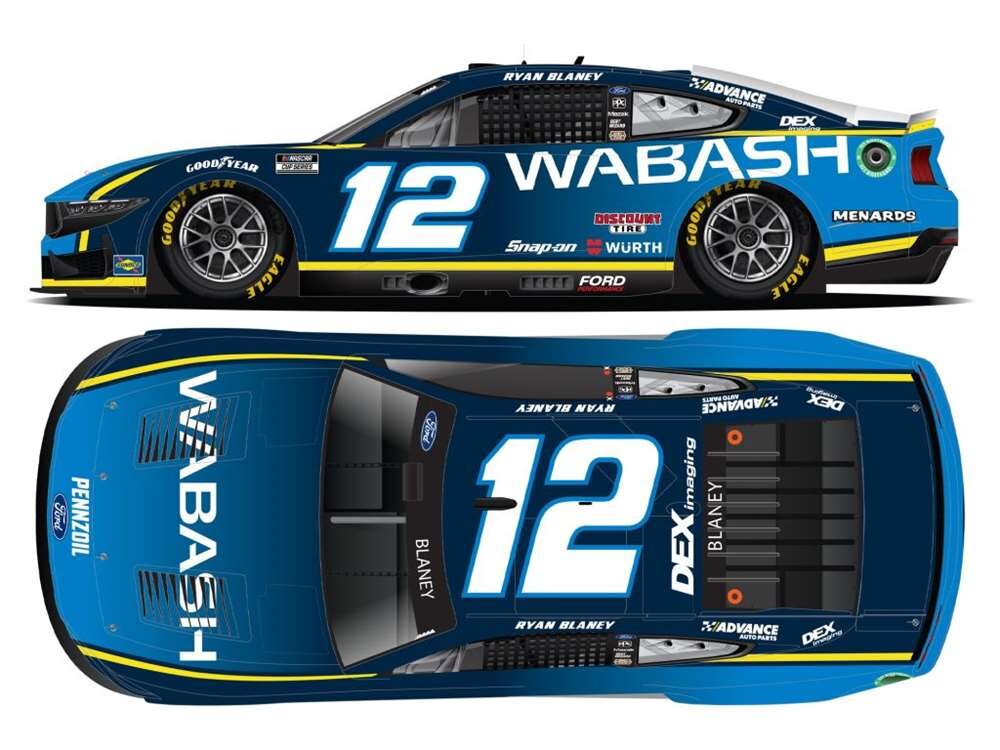 Ryan Blaney 12 NASCAR 2025 Wabash 124 NASCARJOLLY HOME OF NASCA