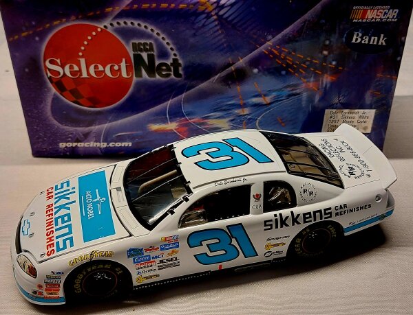 Dale Earnhardt Jr #31 NASCAR 1997 Chevrolet Monte Carlo Sikkens White 1:24