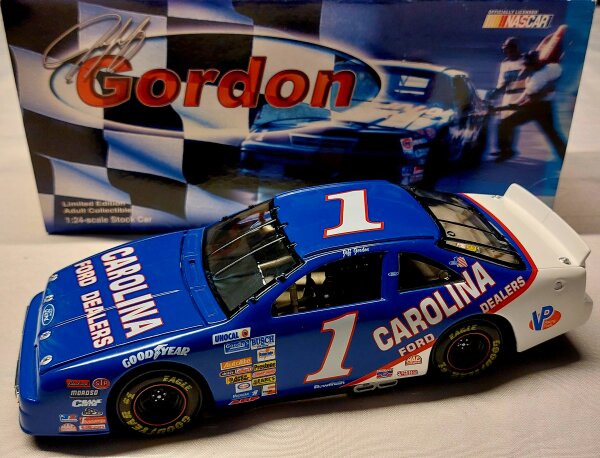 Jeff Gordon #1 NASCAR 1991 BDR Ford Carolina 1:24