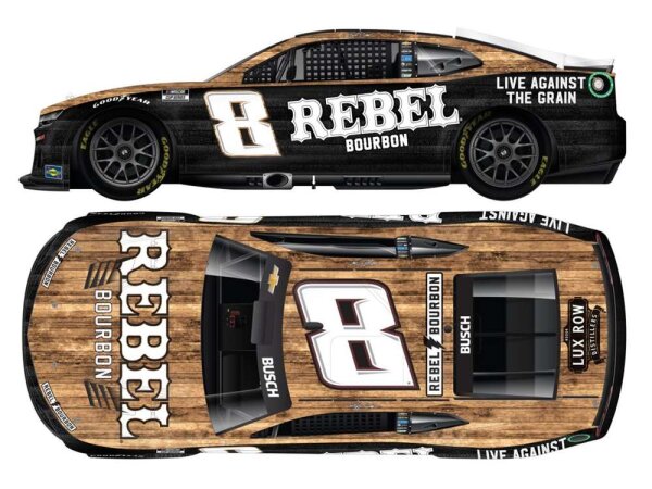 Kyle Busch #8 NASCAR 2025 RCR Chevrolet Rebel Bourbon 1:24