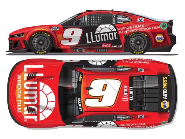 Chase Elliott #9 NASCAR 2025 HM Chevrolet Llumar 1:64