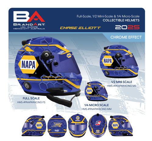 Chase Elliott 2025 NAPA Auto Parts Replica Helm 1:2