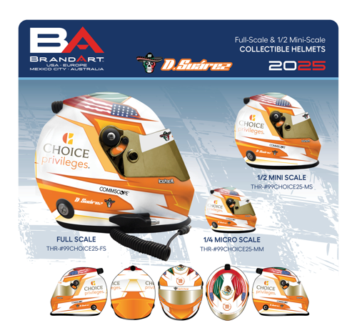 Daniel Suarez 2025 Choice Privileges Replica Helm