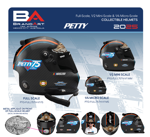 Petty 75th Tribute Replica Helm V1