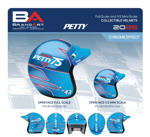 Petty 75th Full Size Open Face Helm V1