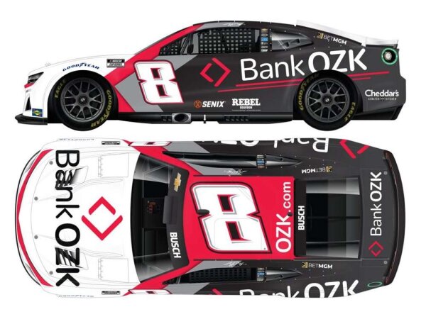 Kyle Busch #8 NASCAR 2025 RCR Chevrolet Bank OZK 1:24