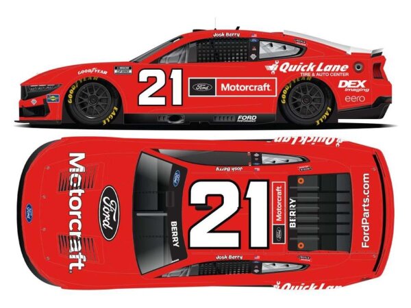 Josh Berry #21 NASCAR 2025 WBR Ford Motorcraft "Backseater" 1:64