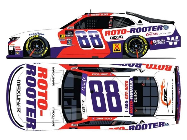 Connor Zilisch #88 NASCAR 2025 Roto Rooter 1:24