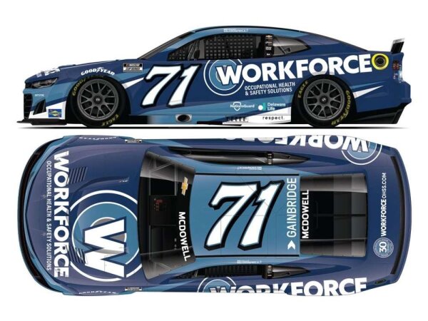 Michael McDowell #71 NASCAR 2025 Workforce 1:64