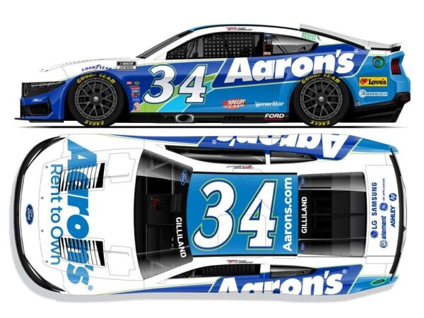 Todd Gilliland #34 NASCAR 2025 FRM Aarons 1:24