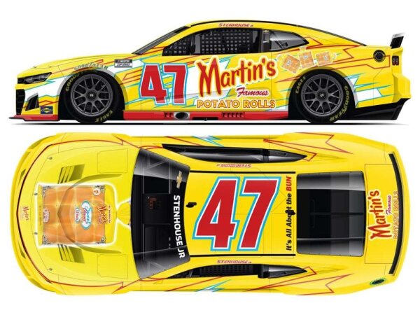 Ricky Stenhouse Jr. #47 NASCAR 2025 Martins Famous Potato Rolls 1:64