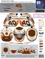 Justin Allgaier 2025 Traveller Whiskey Replica Helmet