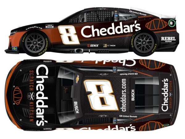 Kyle Busch #8 NASCAR 2025 RCR Chevrolet Cheddars 1:24