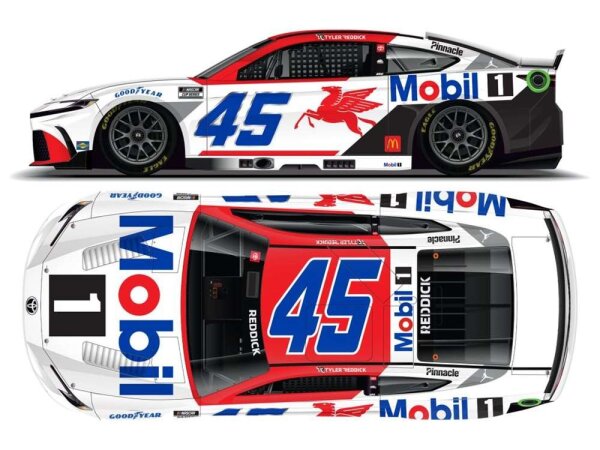 Tyler Reddick #45 NASCAR 2025 23XI Toyota Mobil 1 1:24